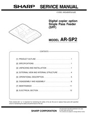 Sharp AR-SP2 Service Manual
