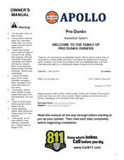 Apollo Pro Dunk Owner's Manual