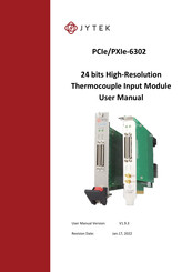 JYTEK PCIe/PXIe-6302 User Manual