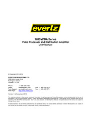 evertz 7815VPDA Series User Manual