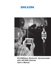 Dillon ED-2000plus User Manual