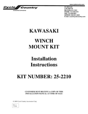 Cycle Country KAWASAKI Installation Manual
