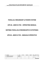 Parallel UPS 60 Series Operating Manual