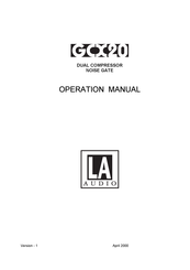 LA Audio GOC20 Operation Manual