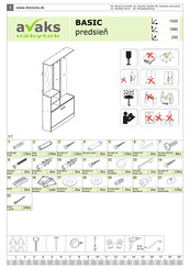 Avaks Nabytok BASIC Assembly Instructions Manual