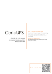 CertaUPS C750 User Manual