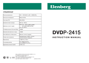 Elenberg DVDP-2415 Instruction Manual