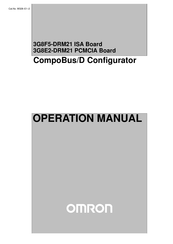 Omron 3G8E2-DRM21 Operation Manual