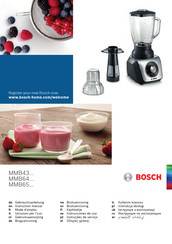 Bosch MMB43G2B Instruction Manual
