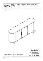 Next BRONX & MARBLE M50775 Assembly Instructions Manual