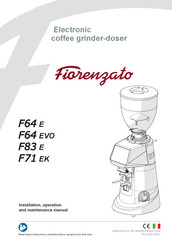 Fiorenzato F64 EVO XG Manuals | ManualsLib