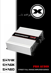 EXCURSION Pro Audio SXA60 Manual