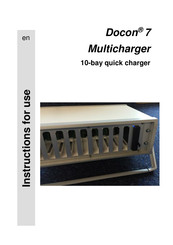 Moller Medical Docon7 Multicharger Instructions For Use Manual