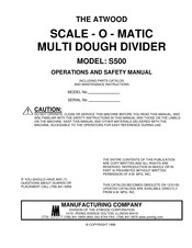 Atwood S500 Operation And Safety Manual