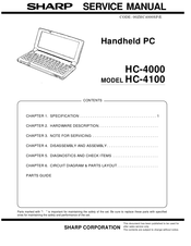 Sharp Mobilon HC-4100 Service Manual