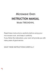 Midea TM034D4HL Instruction Manual