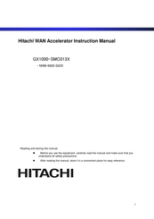 Hitachi GX1000-SMC013X Instruction Manual