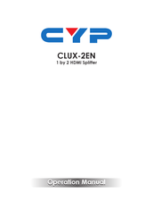 CYP CLUX-2EN Operation Manual