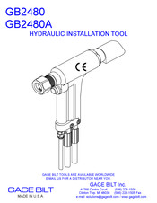 Gage Bilt GB2480 Manual