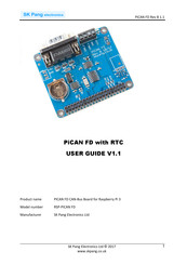SK Pang Electronics RSP-PICAN FD User Manual