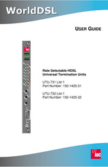 ADC WorldDSL UTU-732 User Manual