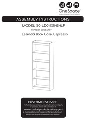 Onespace 50-LD01ESHSHLF Assembly Instructions Manual
