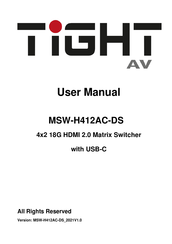 TiGHT AV MSW-H412AC-DS User Manual