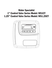Water Specialist WS1.25CT Manual