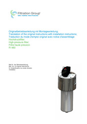 Filtration Group Pi 48004 Installation Instructions Manual