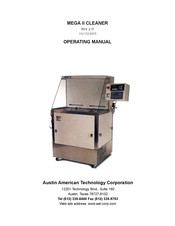 AAT MEGA II CLEANER Operating Manual