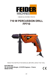 Feider Machines FP710 Original Instructions Manual
