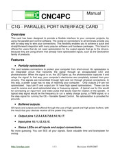 Cnc4Pc C1G Manual