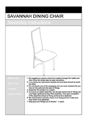 Argos Savannah 602/3988 Assembly Instructions Manual