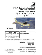 Textron Cessna Skyhawk SP Pilot Operating Handbook