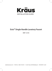 Kraus Esta KVF-1210GM Installation Manual