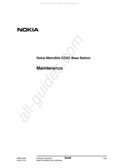 Nokia MetroSite Maintenance Manual