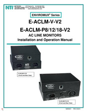 NTI ENVIROMUX E-ACLM-P18-V2 Installation And Operation Manual