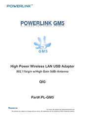 Powerlink PL-GM5 Quick Installation Manual