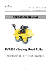 Master FVR600 Operation Manual