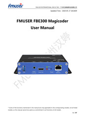 FMUser FBE300 Magicoder User Manual