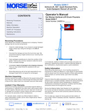 Morse 525M-T Operator's Manual