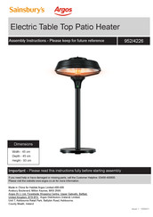 Argos Sainsbury's 952/4226 Assembly Instructions Manual