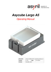 Asyril ACUBE-LA5 Operating Manual