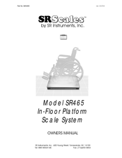 Sr Instruments SRScales SR465 Owner's Manual