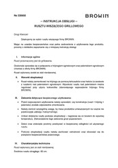 Browin 330650 User Manual