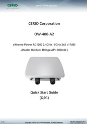 Cerio OW-400-A2 Quick Start Manual
