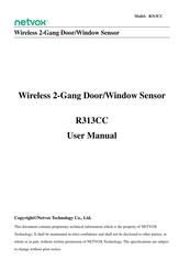 netvox R313CC User Manual