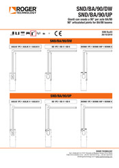Roger Technology SND/BA/90/UP Installation Manual