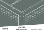 Corradi PERGOTENDA MAESTRO Installation Manual