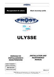 Frost Italy ULYSSE 1500 Manual